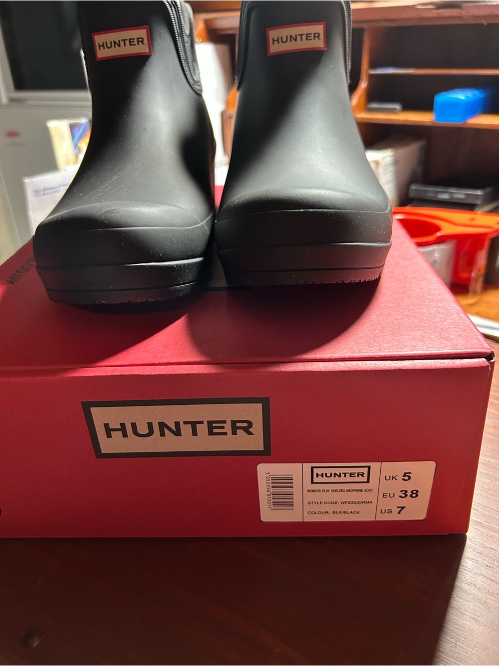Hunter Black Women's Short Rain Boots